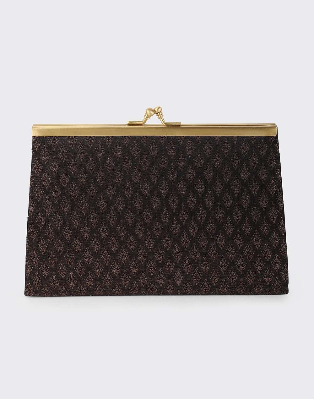 Fabric Black Clutch Bag