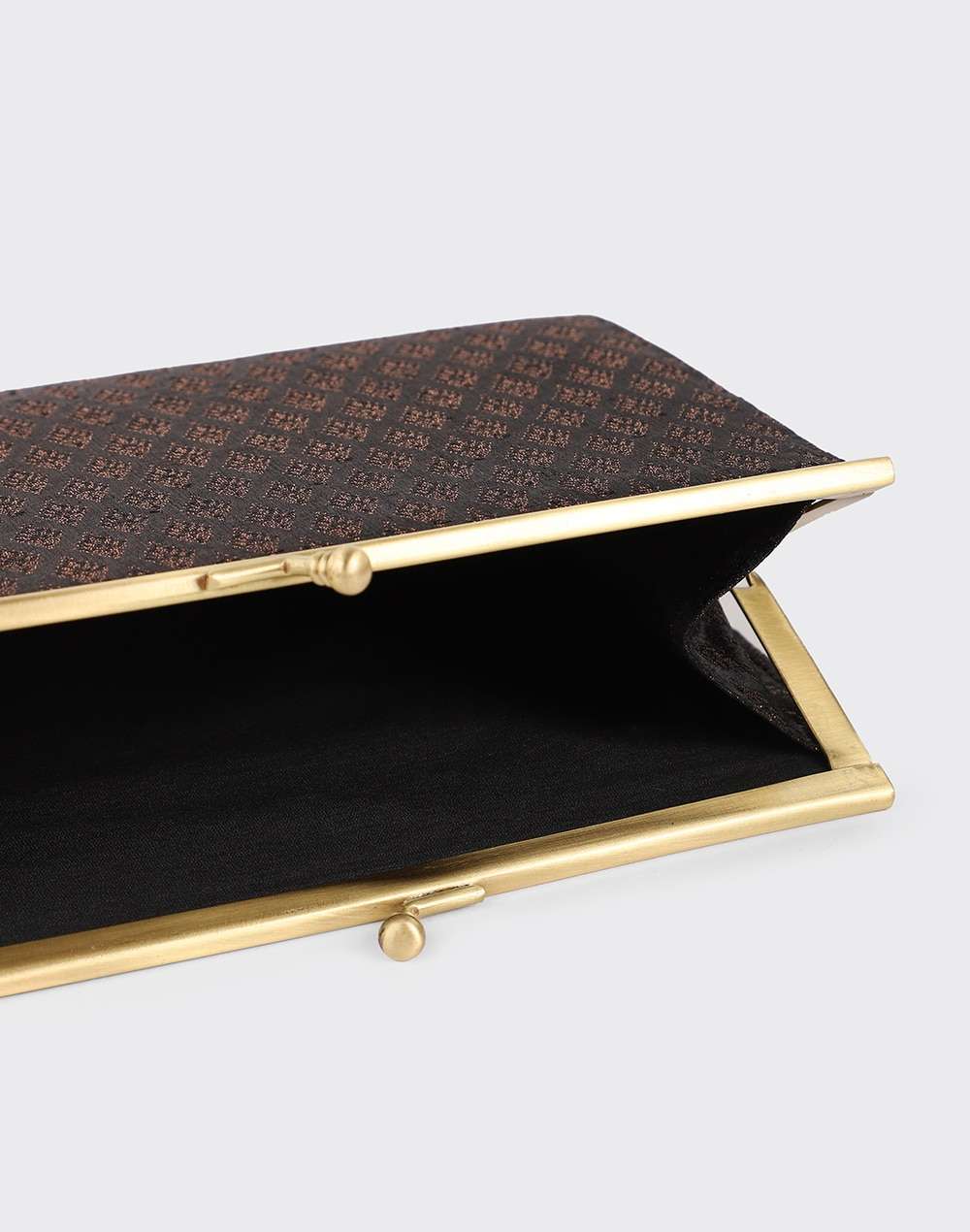Fabric Black Clutch Bag