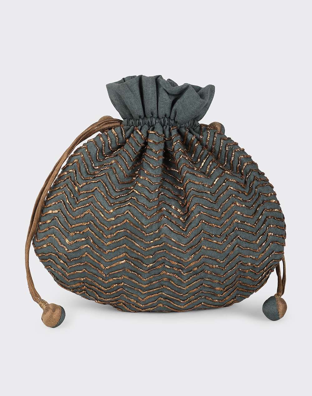 Fabric Embroidered Potli Bag