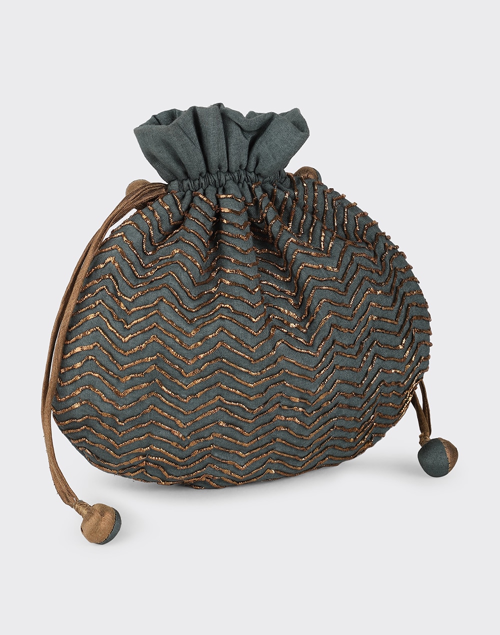 Fabric Embroidered Potli Bag