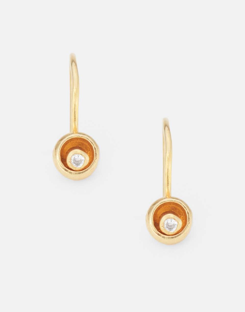 Sliver Golden Plated Earrings Set Of 2