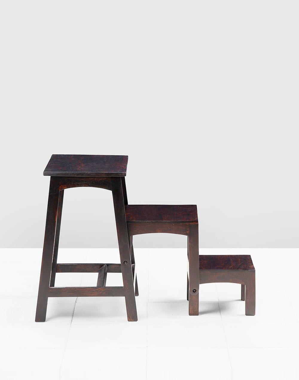 Brown Wood Stool Brown Wood Stool