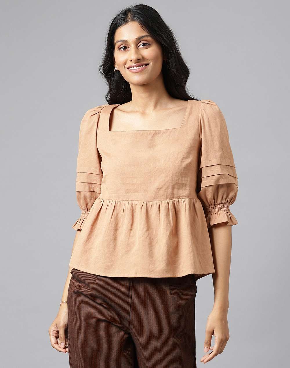 Cotton Linen Flax Top