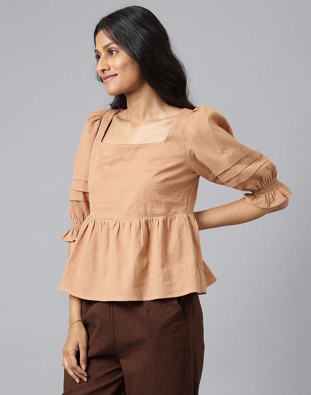 Cotton Linen Flax Top