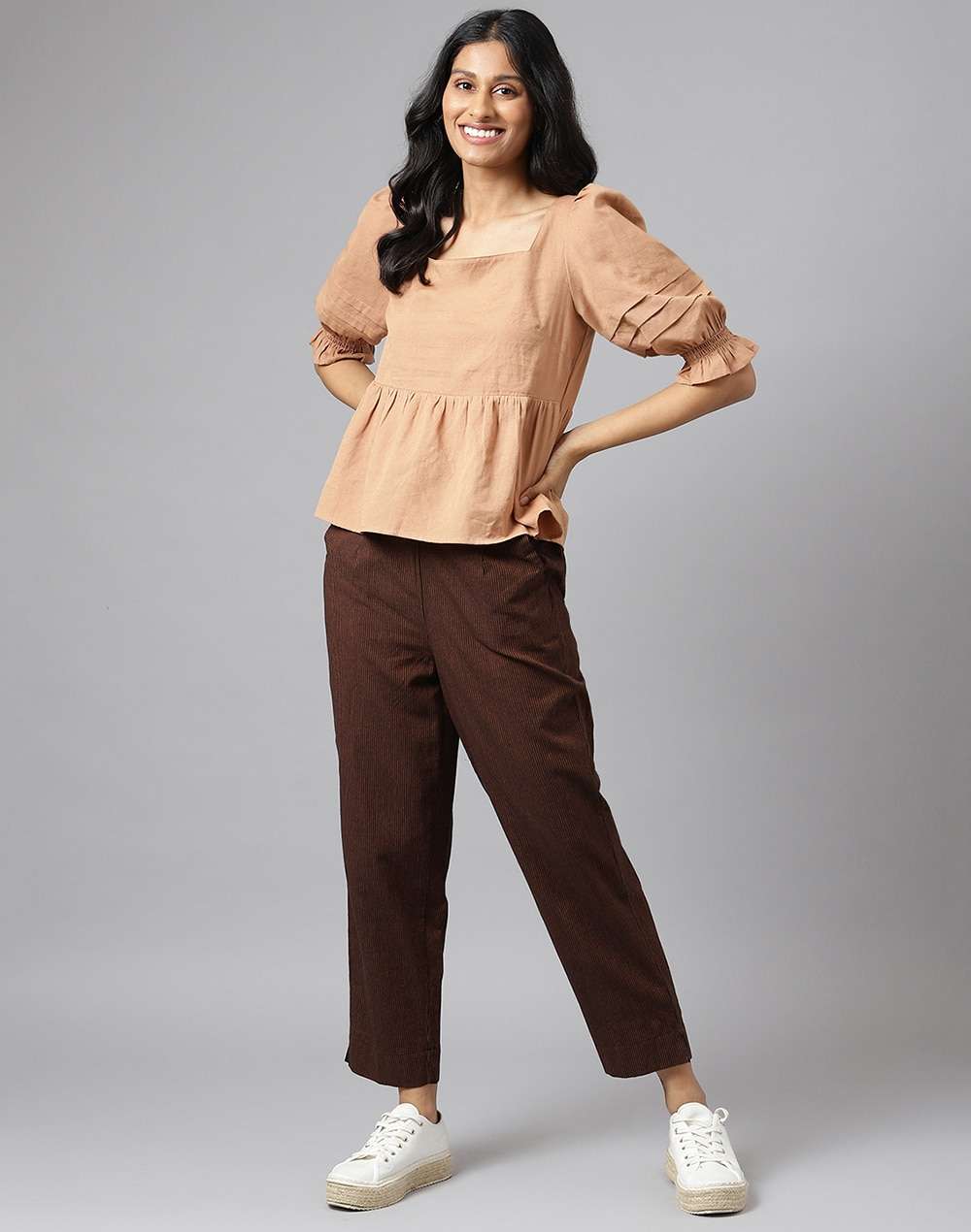 Cotton Linen Flax Top