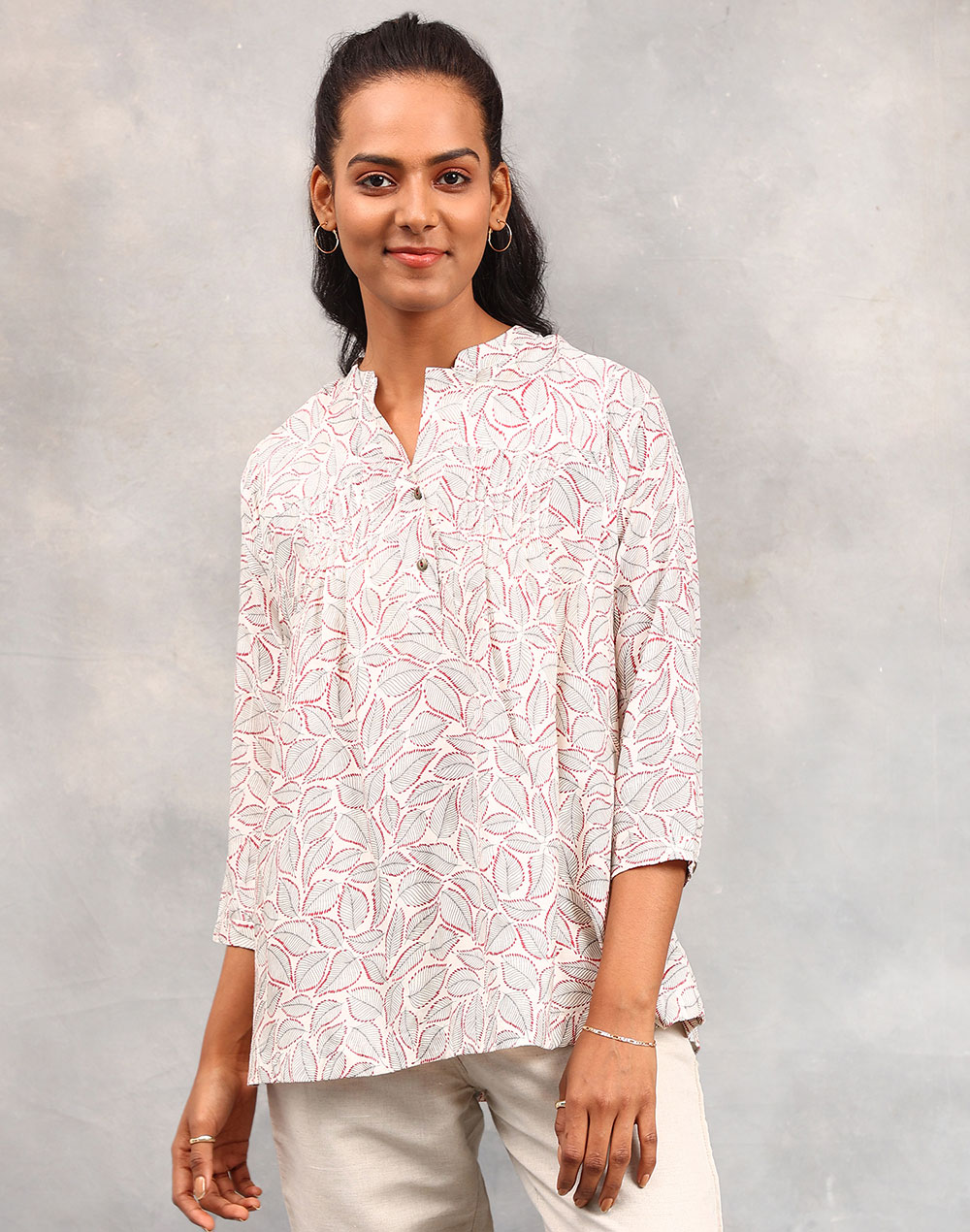 Buy Rayon Blend Printed Top for Women Online at Fabindia | 10721576