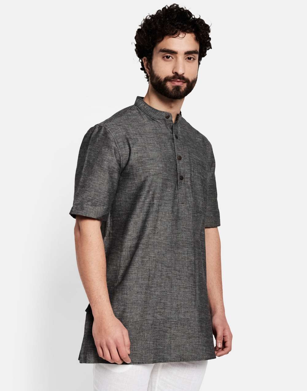 Cotton Comfort Fit Short Kurta