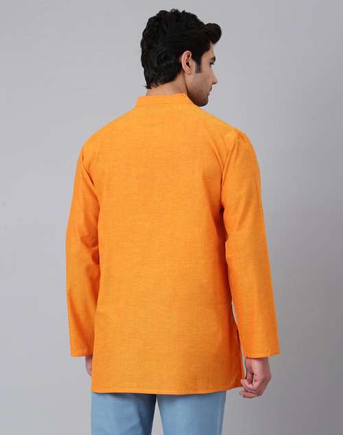 Cotton Full Sleeves Short Kurta Cotton Full Sleeves Short Kurta