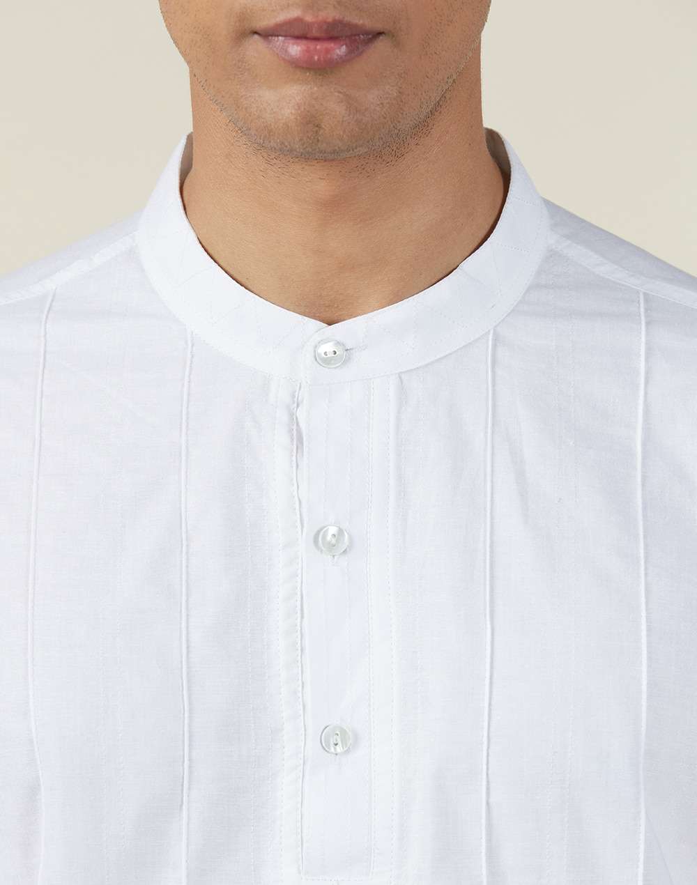 Cotton Half Sleeves Mid Placket Shirt