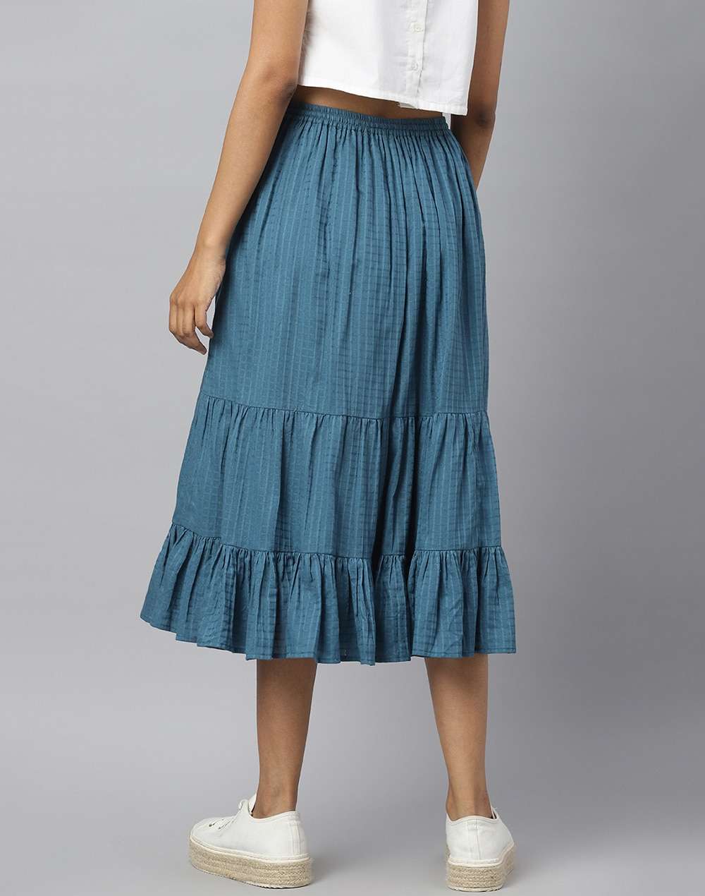FabNu Cotton Printed Short Skirt