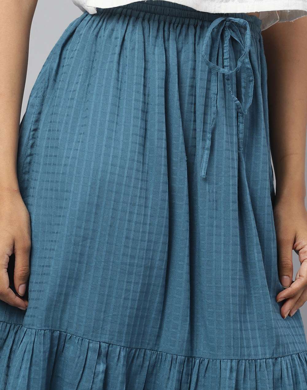 FabNu Cotton Printed Short Skirt