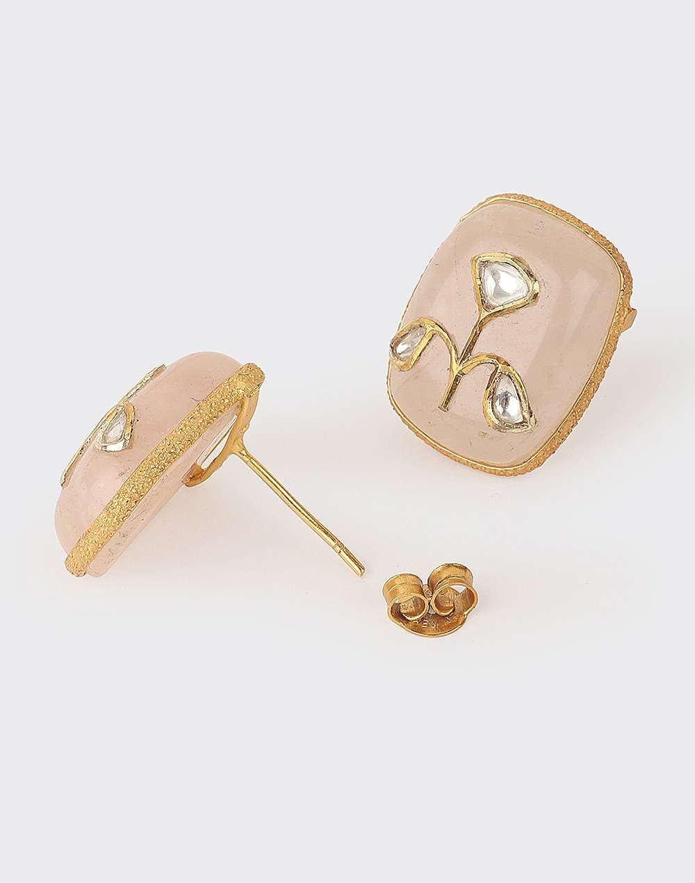 Silver Gold Plated Stud Earrings