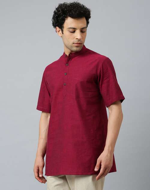 Cotton Comfort Fit Short Kurta Cotton Comfort Fit Short Kurta