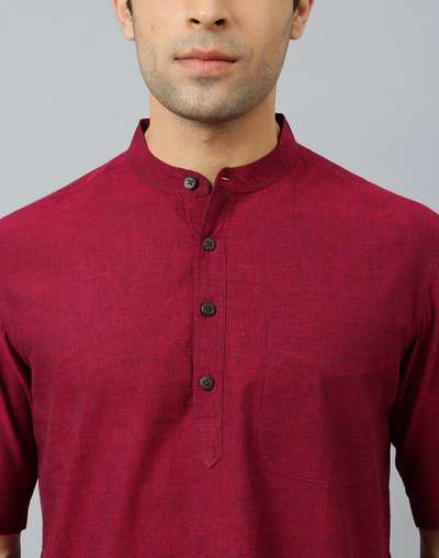 Cotton Comfort Fit Short Kurta Cotton Comfort Fit Short Kurta