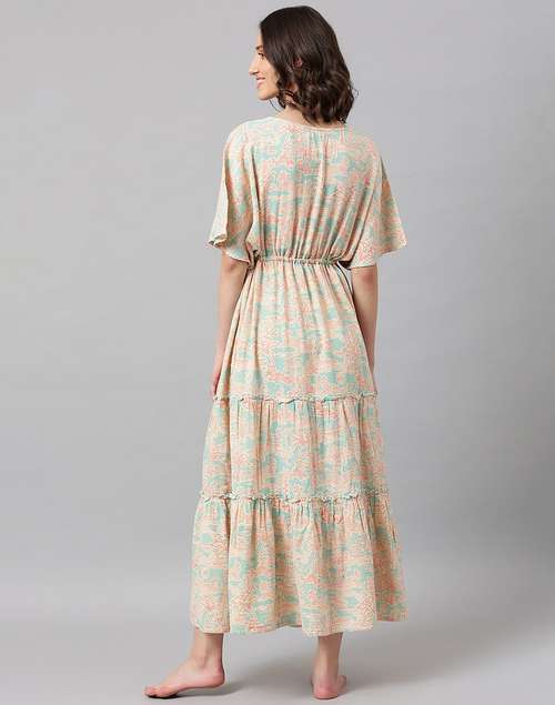 Cotton Printed Night Dress Cotton Printed Night Dress