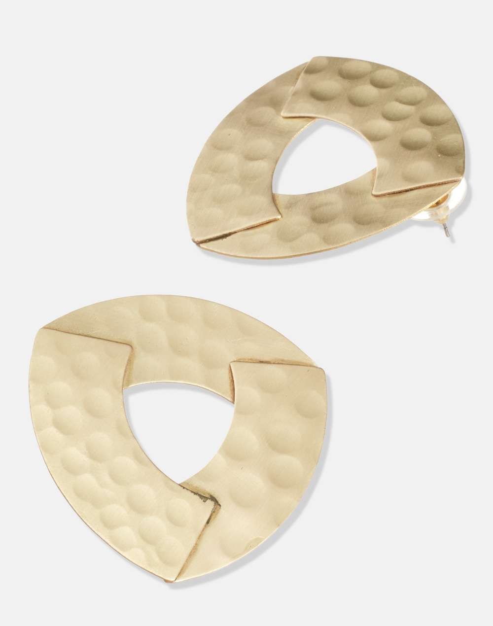 FabNu Metal Golden Stud Earrings