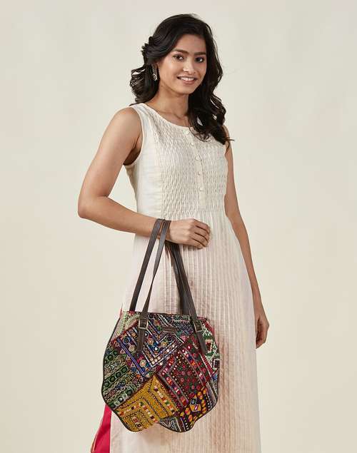 Fabric Embroidered Tote Bag Fabric Embroidered Tote Bag