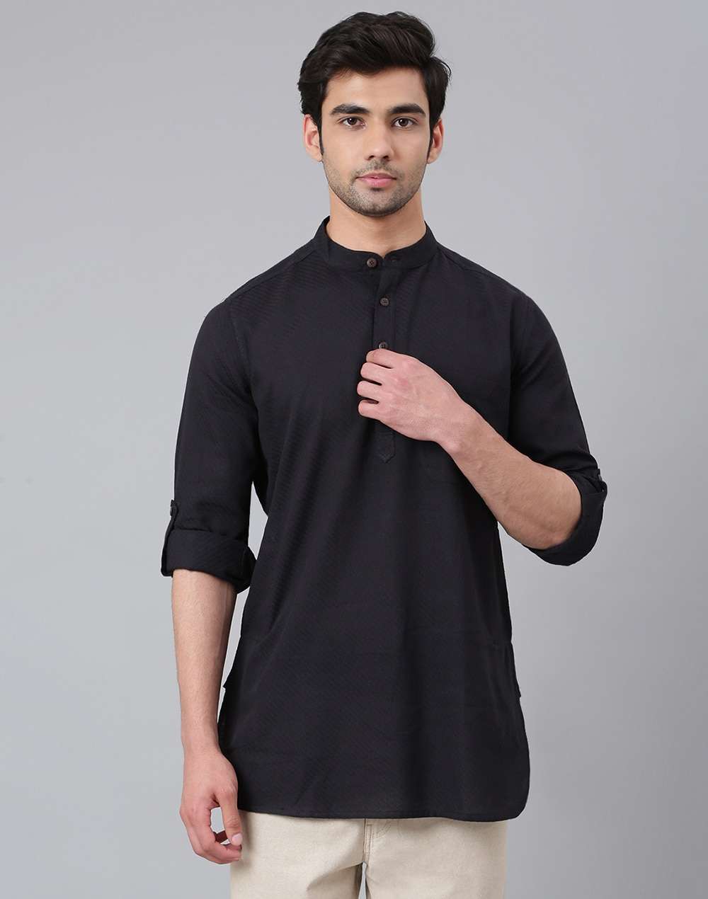 Cotton Woven Short Kurta