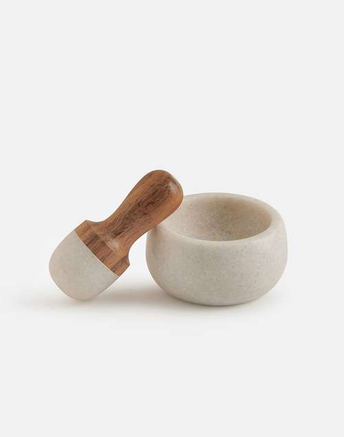 Rasoi Marble Mortar Pestle Set Rasoi Marble Mortar Pestle Set