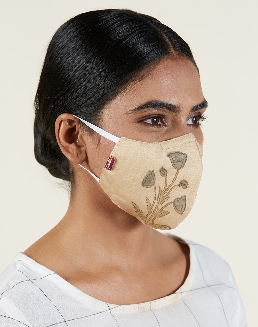 Cotton Silk Crescent Face Mask