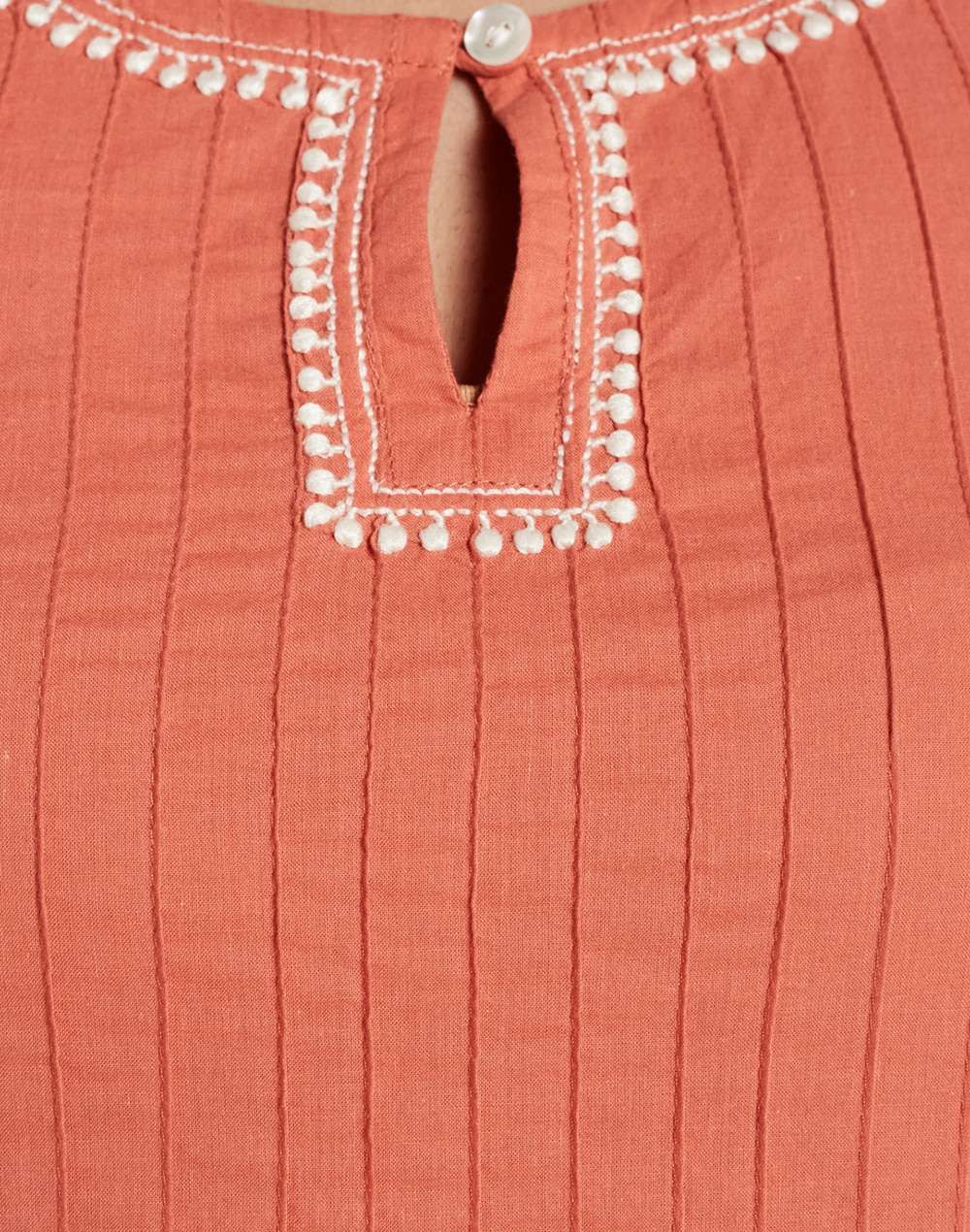 Cotton Chikankari Slim Fit Long Kurta