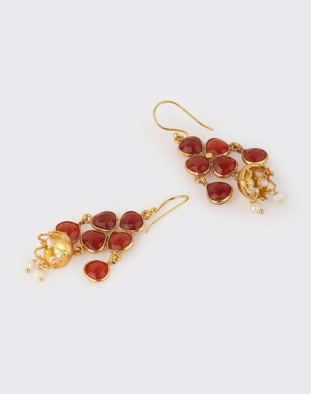 Silver Gold Plated Dangler Earrings
