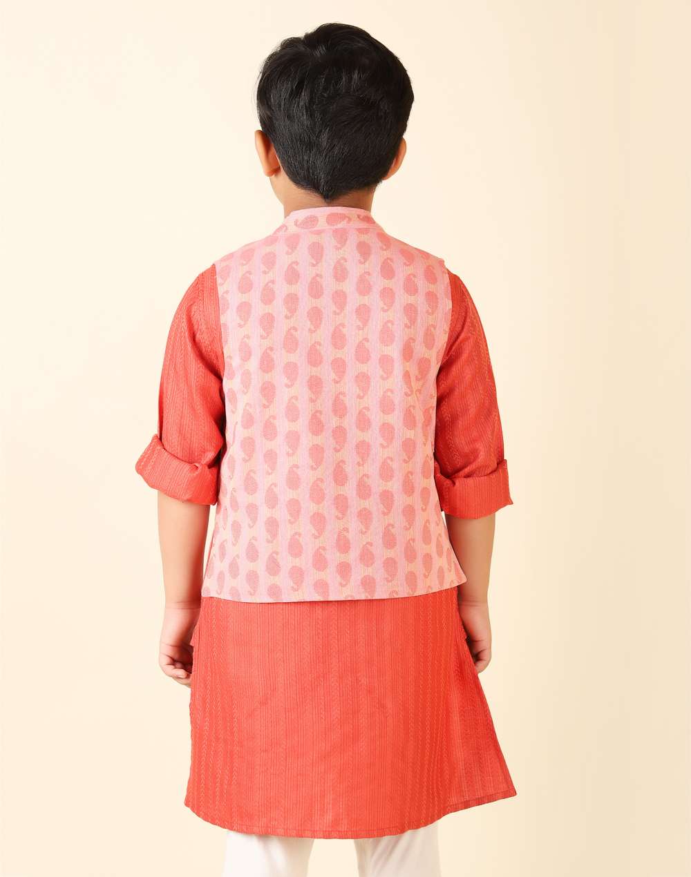 Pink Cotton Dobby Jacket