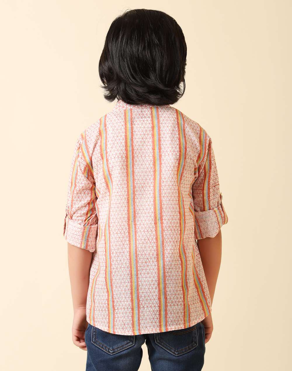 Cotton Cuff Sleeves Short Kurta