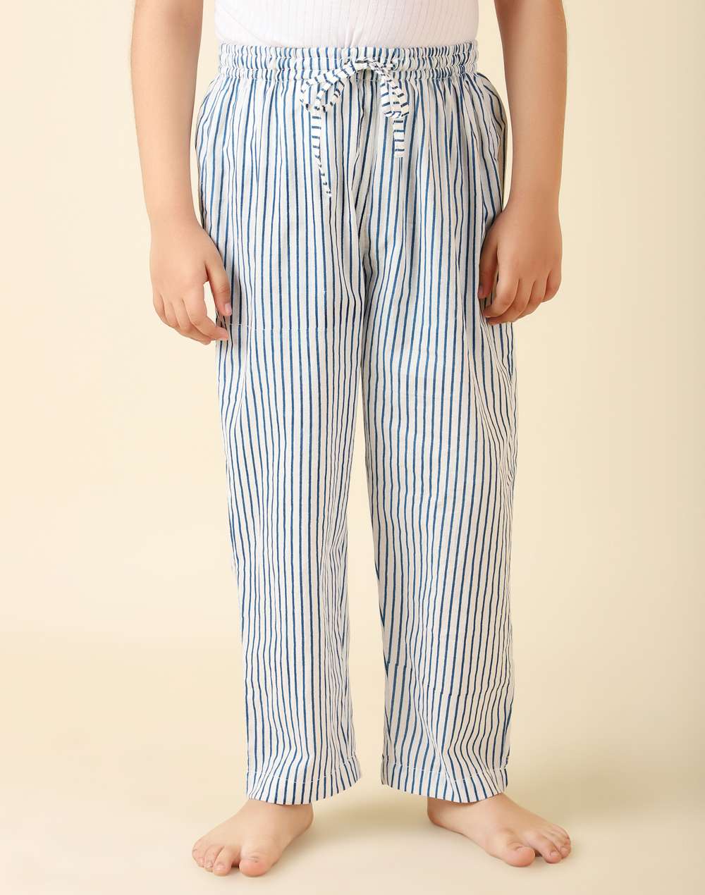 Blue Cotton Printed Sleepwear