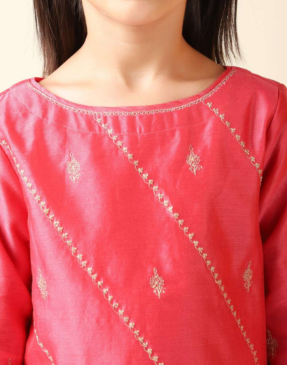 Cotton Silk Embroidered Salwar Set
