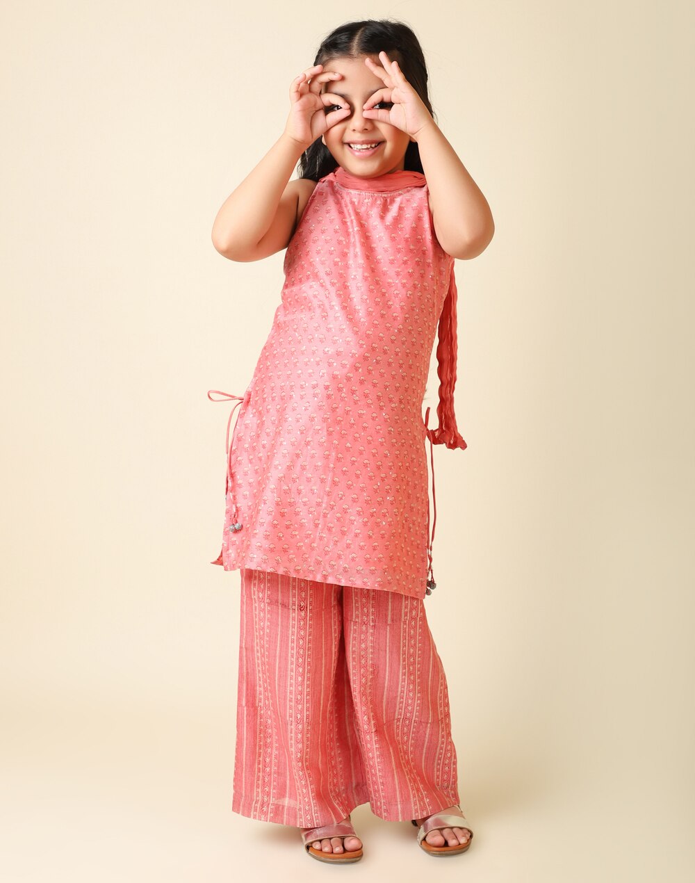 Cotton Silk Sleeveless Salwar Set Cotton Silk Sleeveless Salwar Set