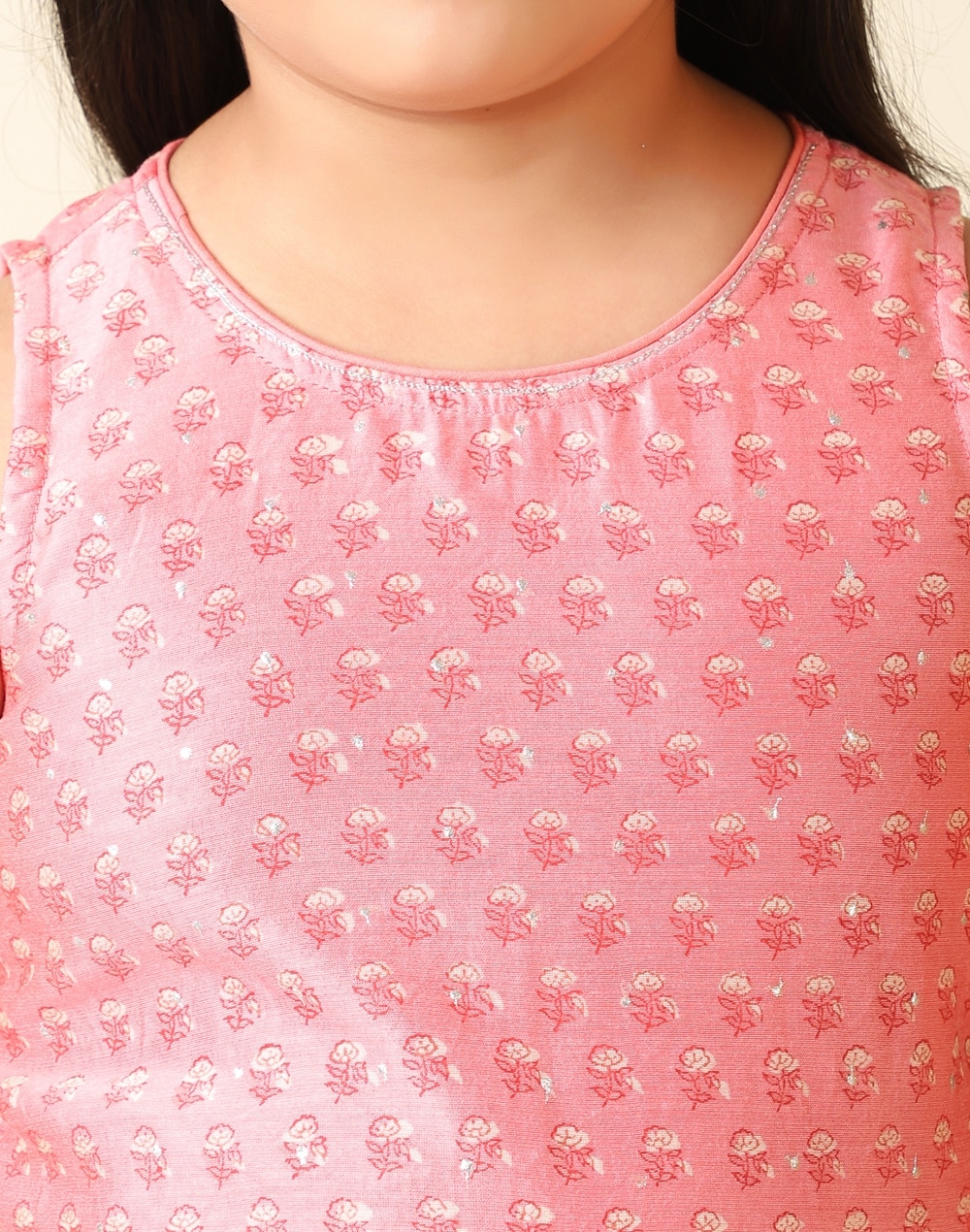 Cotton Silk Sleeveless Salwar Set Cotton Silk Sleeveless Salwar Set