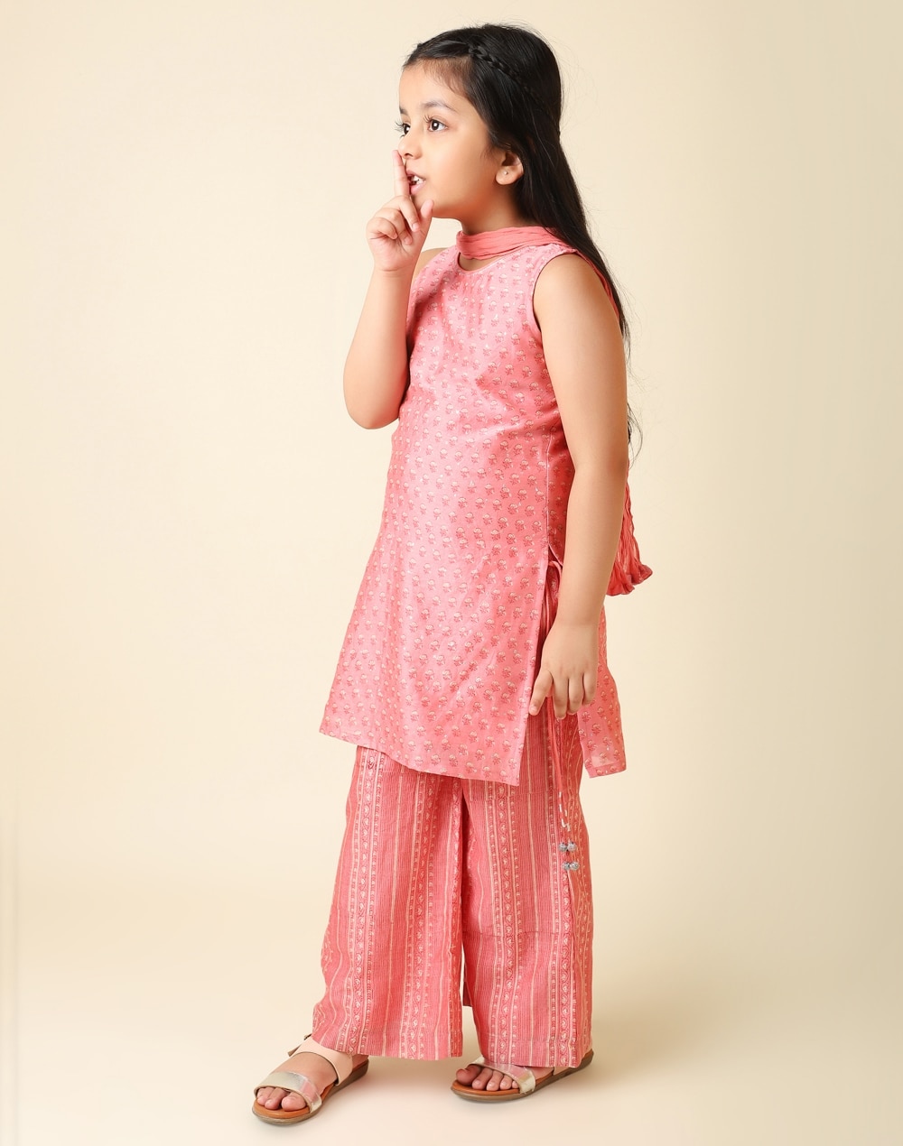 Cotton Silk Sleeveless Salwar Set Cotton Silk Sleeveless Salwar Set