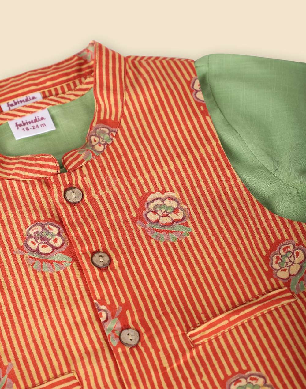 Yellow Cotton Printed Kurta Set