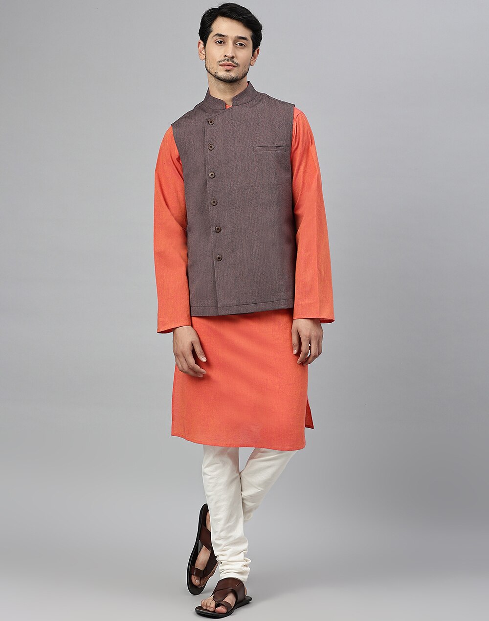 Cotton Comfort Fit Nehru Jacket