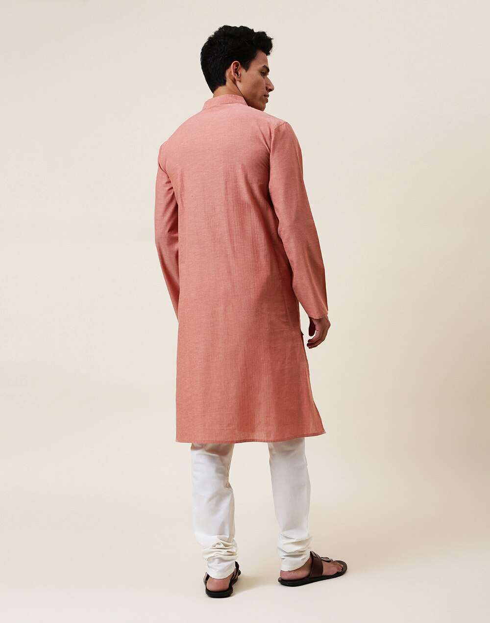 Cotton Chinese Collar Long Kurta