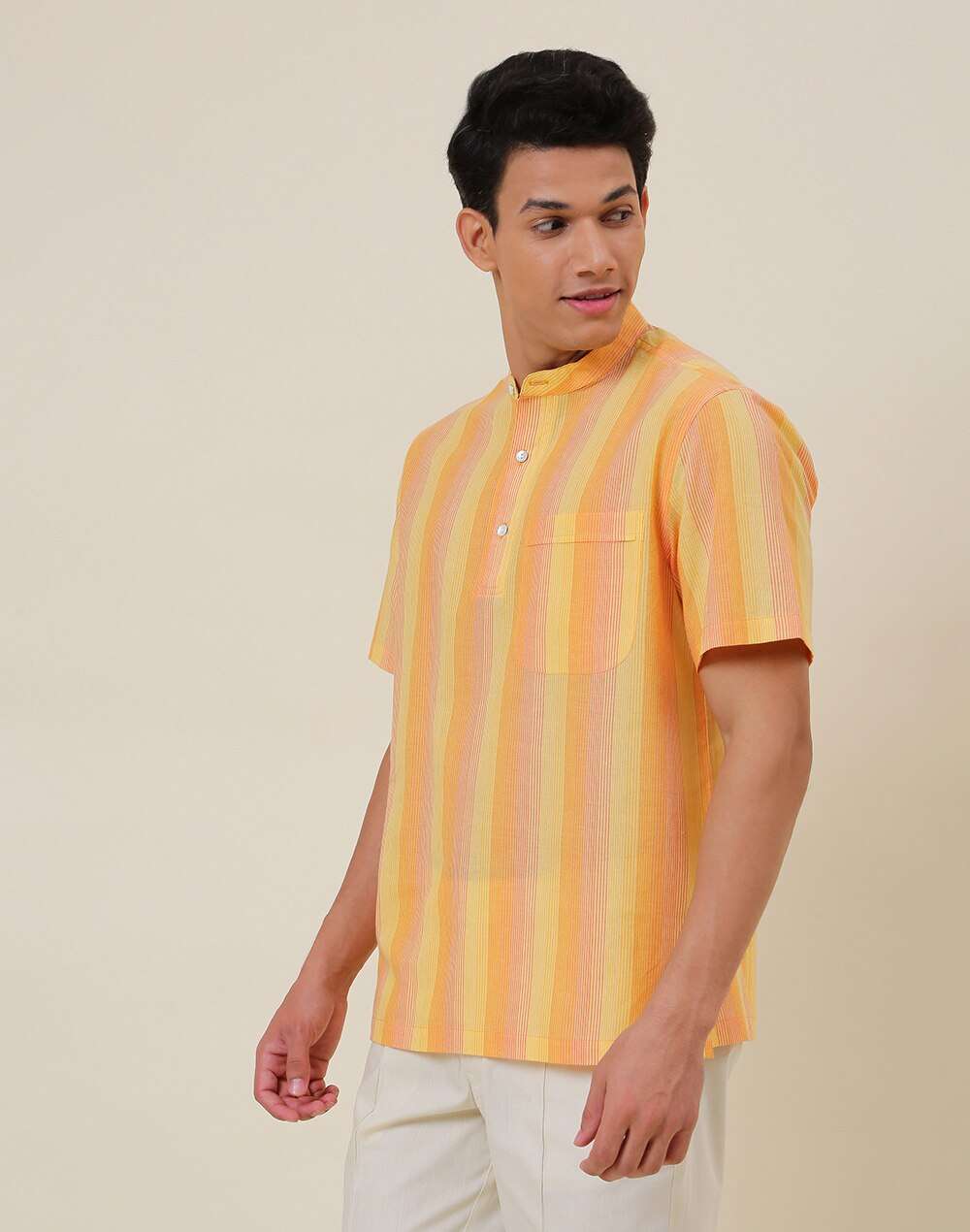 Cotton Comfort Fit Mid Placket Shirt
