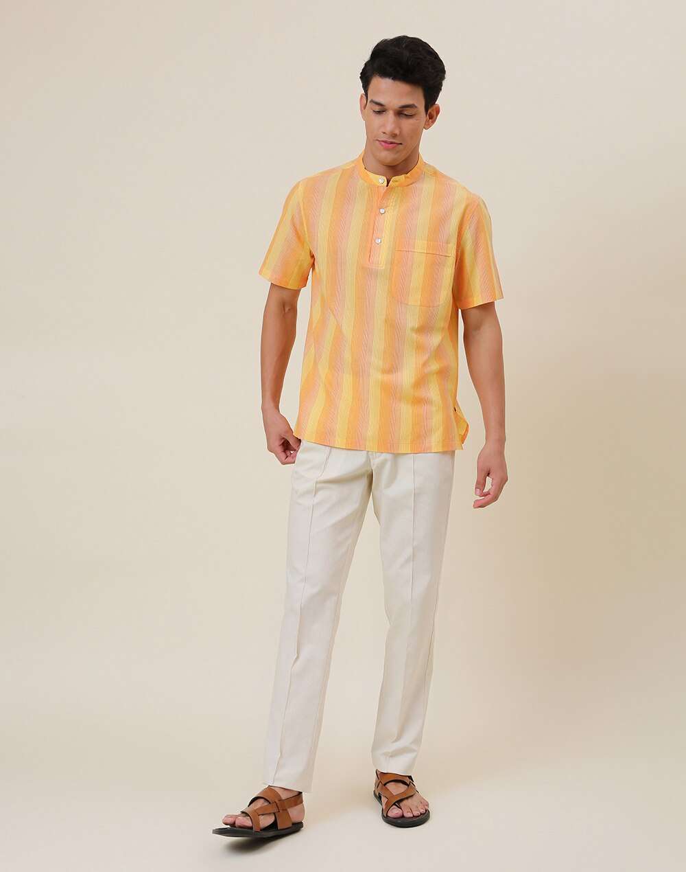 Cotton Comfort Fit Mid Placket Shirt