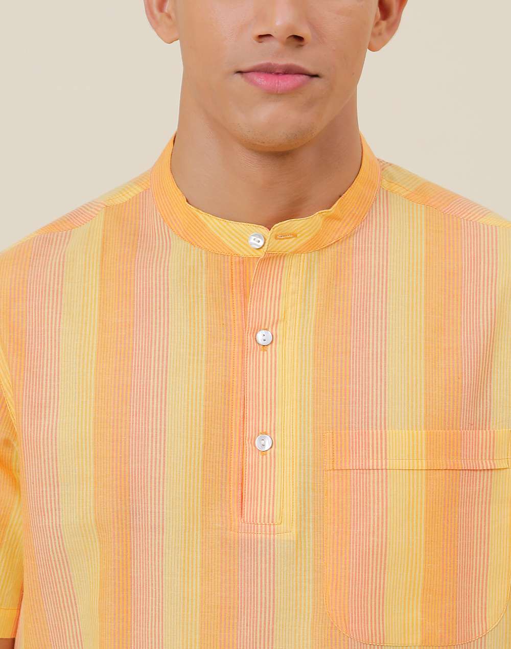 Cotton Comfort Fit Mid Placket Shirt