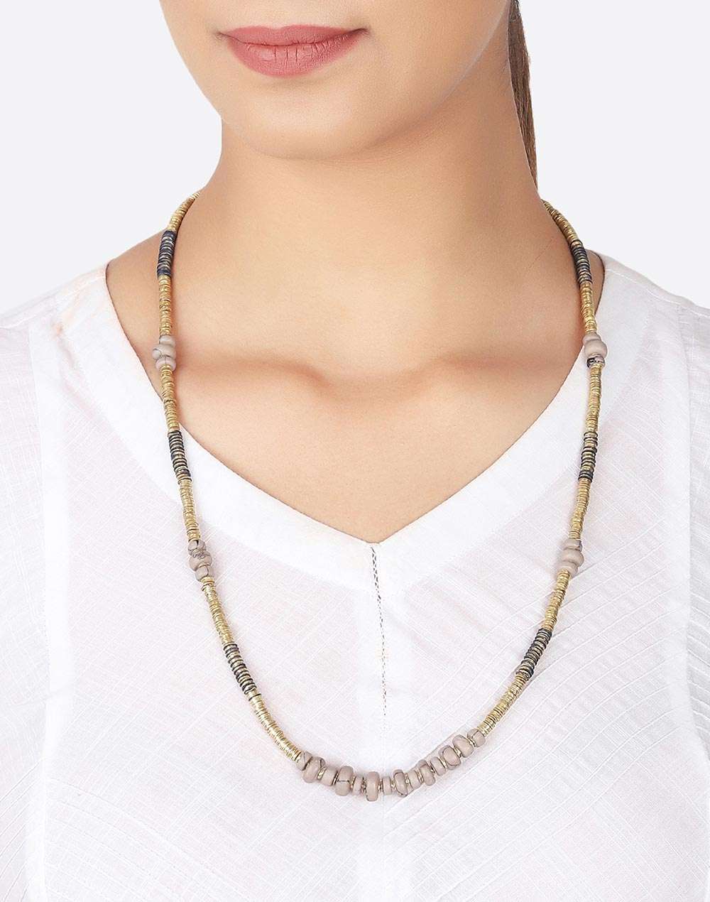 FabNu Metal Multi Color Necklace