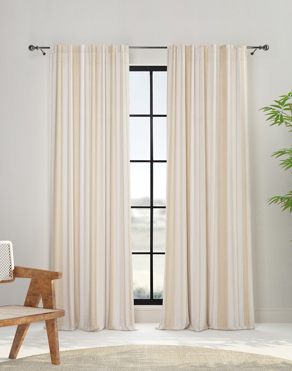 Ihania Cotton Woven Curtain | 1pc