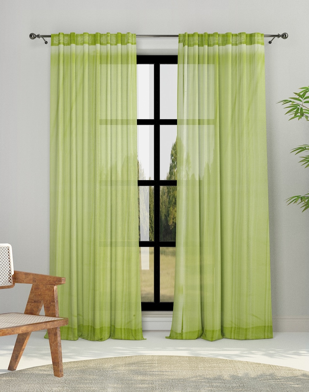 Buy Krisha Cotton Woven Curtain Online at Fabindia | 10730350
