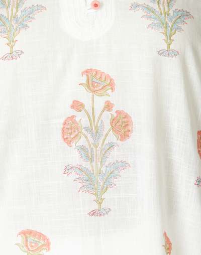 White Cotton Long Kurta White Cotton Long Kurta