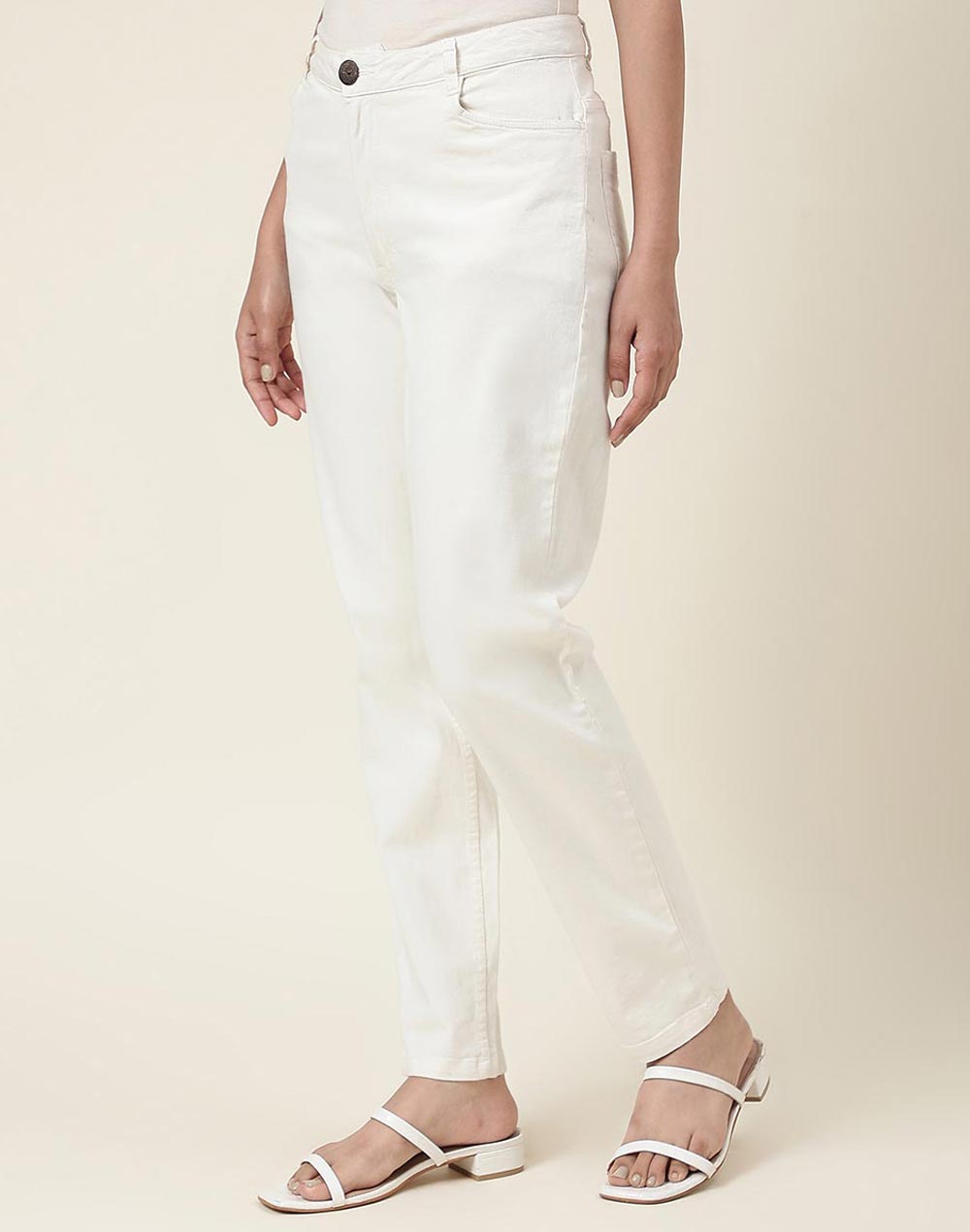 Buy FabNu Cotton Linen Flax Straight Pant for Women Online at Fabindia