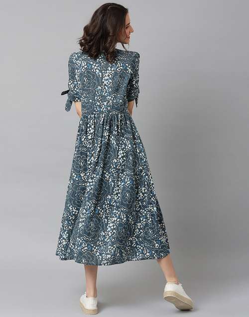 Cotton Dabu Printed Long Dresses Cotton Dabu Printed Long Dresses