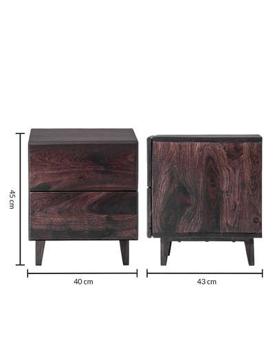 Grey Wooden Bedside Table Grey Wooden Bedside Table