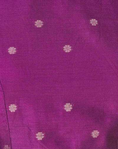Wine Cotton Silk Chanderi Blouse Wine Cotton Silk Chanderi Blouse