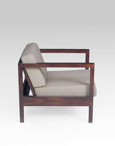 Brown Nomad Wood Single Seater Sofa Brown Nomad Wood Single Seater Sofa