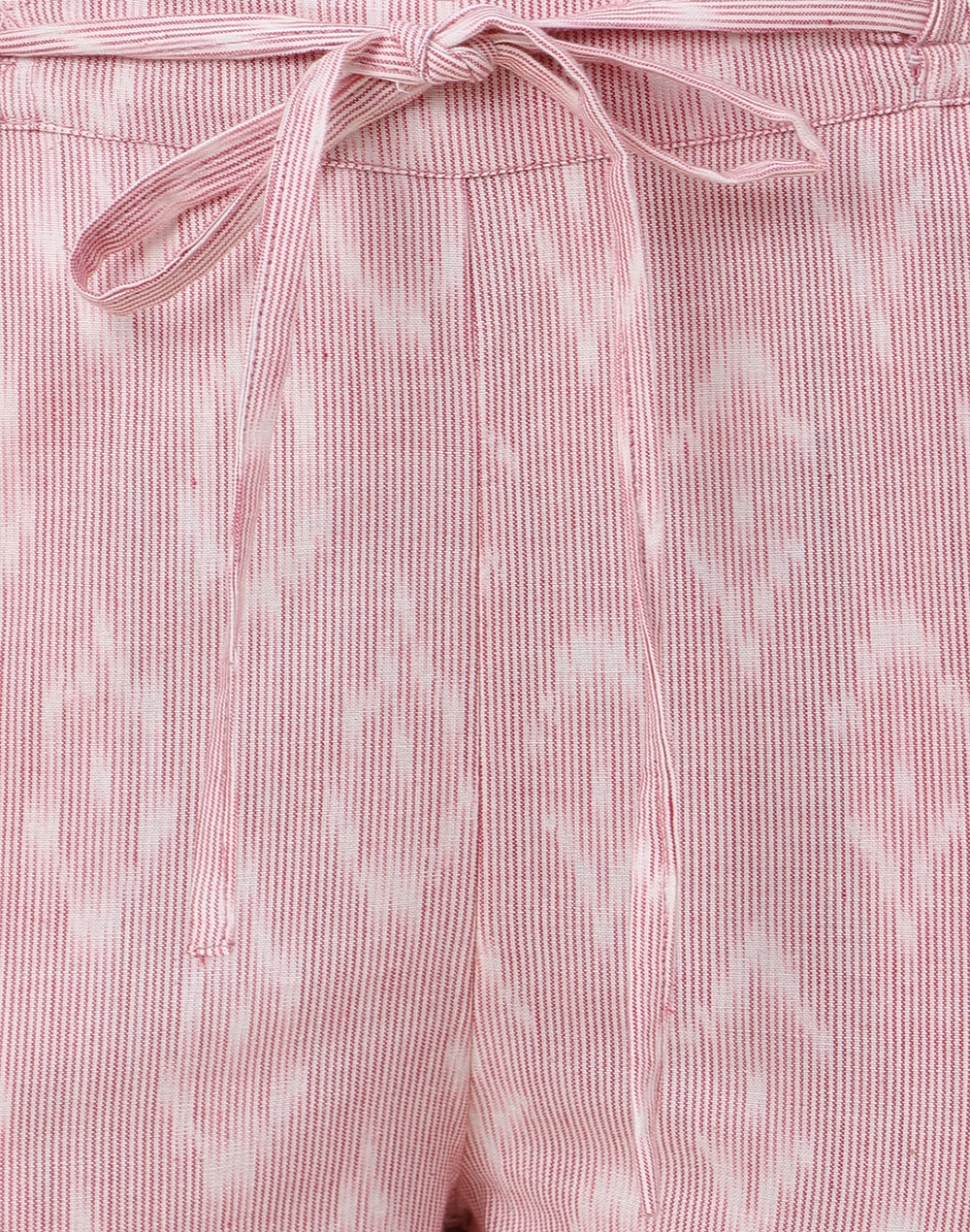 Pink Cotton Ikat Printed Set