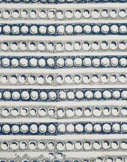 Blue Mosaic Cotton Table Runner Blue Mosaic Cotton Table Runner